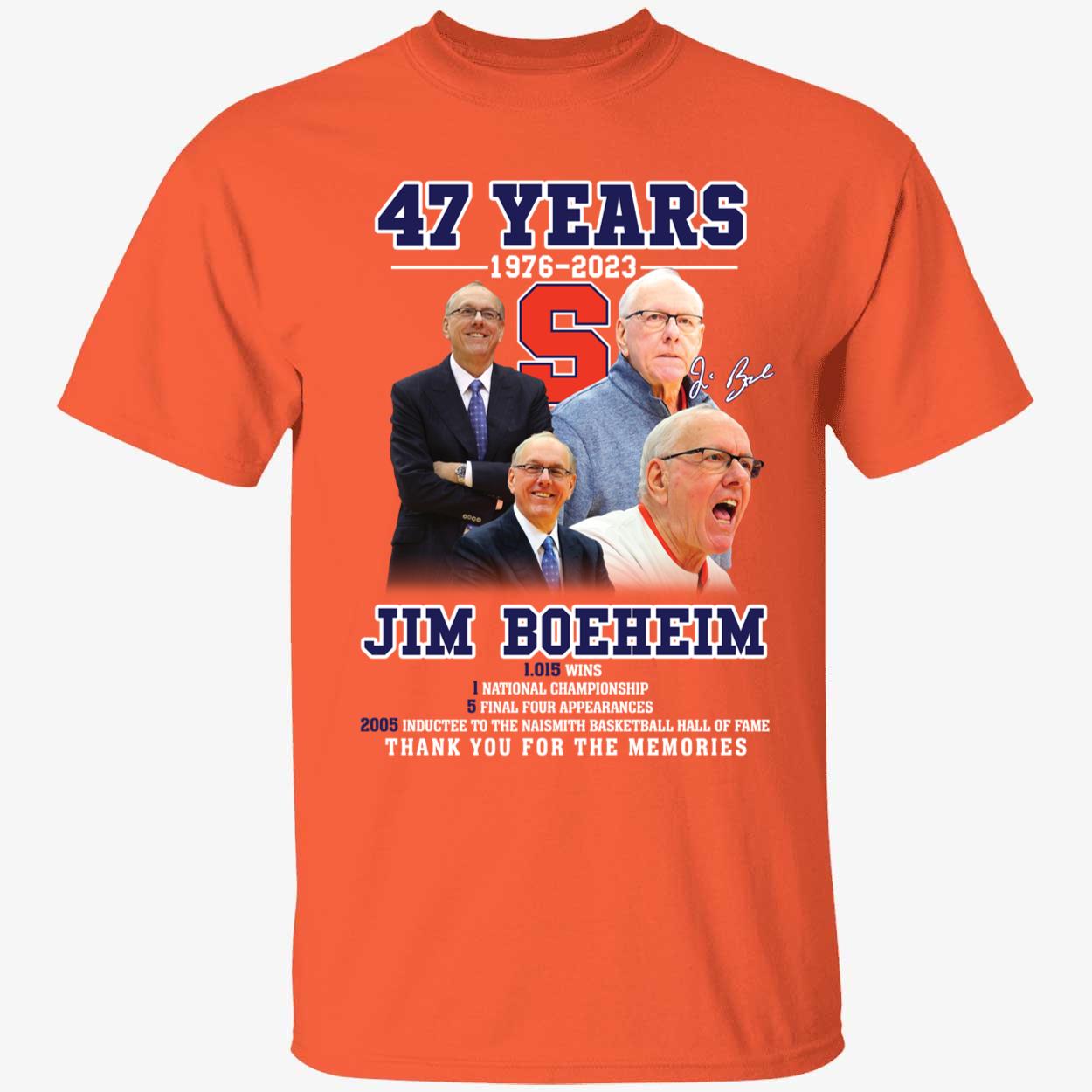 47 Years Of 1976 – 2023 Jim Boeheim Thank You For The Memories