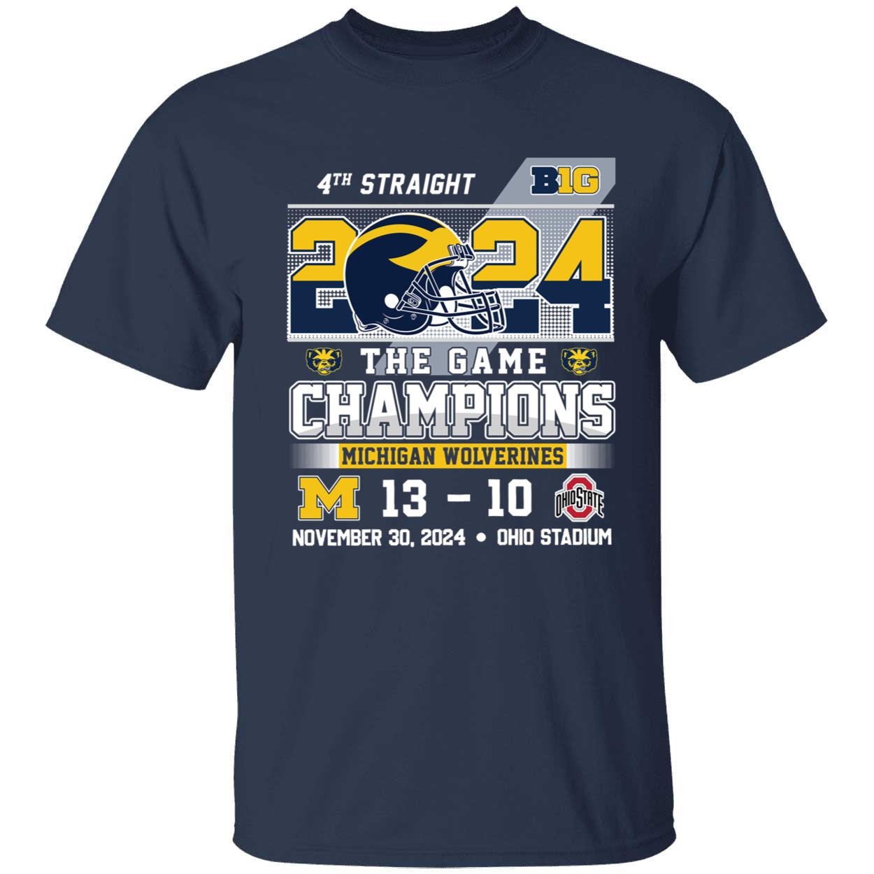 4th Straight 2024 The Game Champions Michigan 13 Ohio 10 Shirt 1 1.jpg