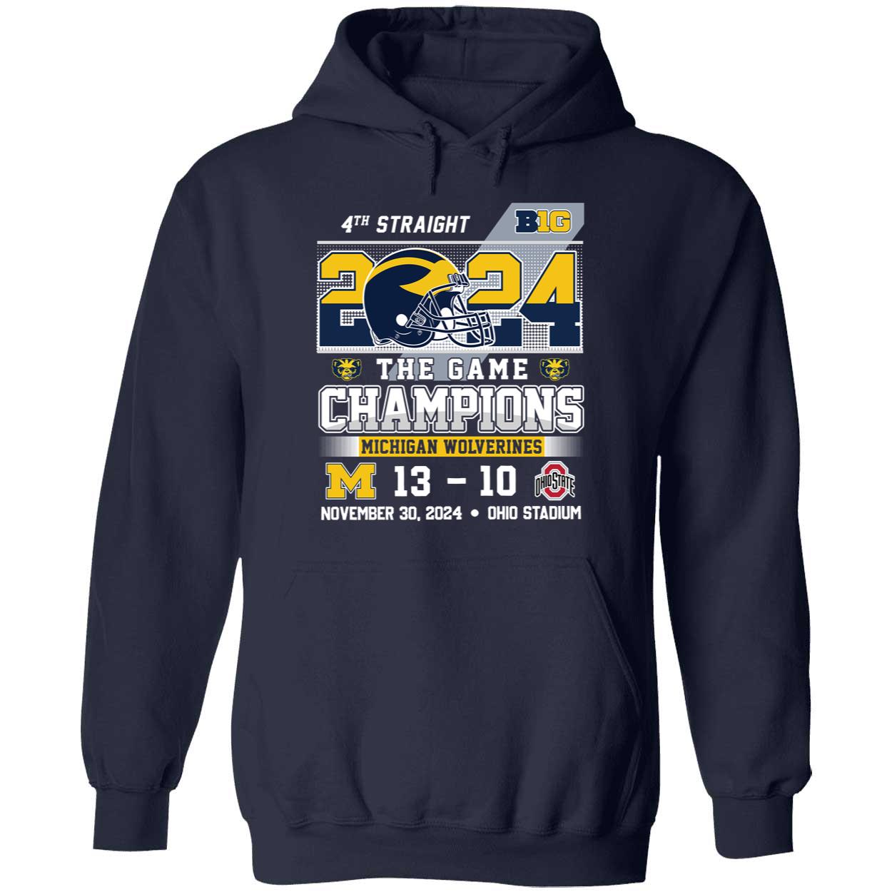4th Straight 2024 The Game Champions Michigan 13 Ohio 10 Shirt 2 1.jpg