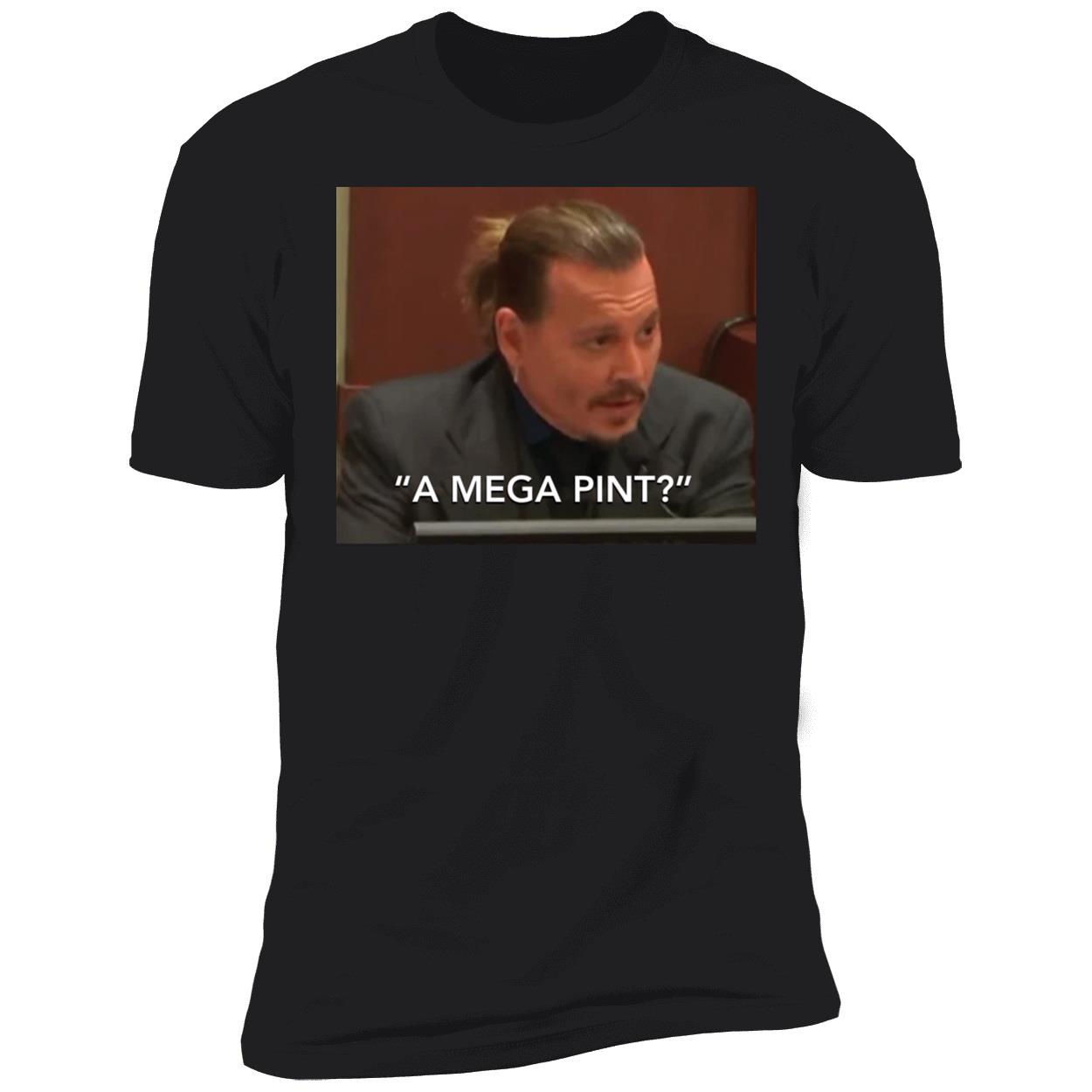 A Mega Pint Johnny Depp Premium SS T-Shirt