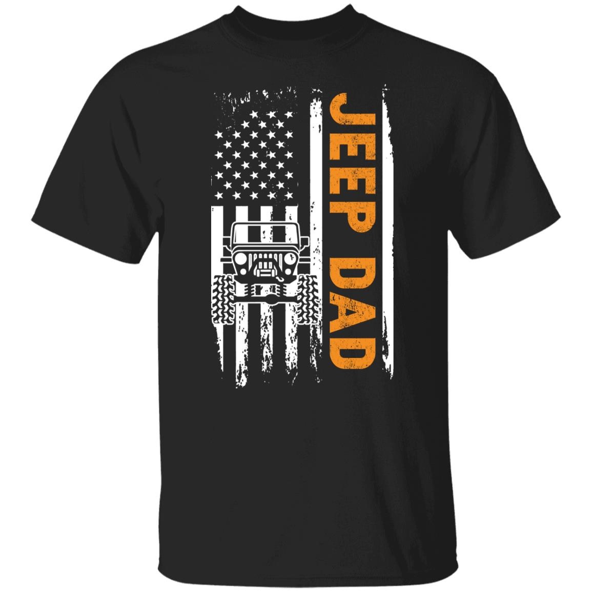 American Flag Jeep Dad Shirt