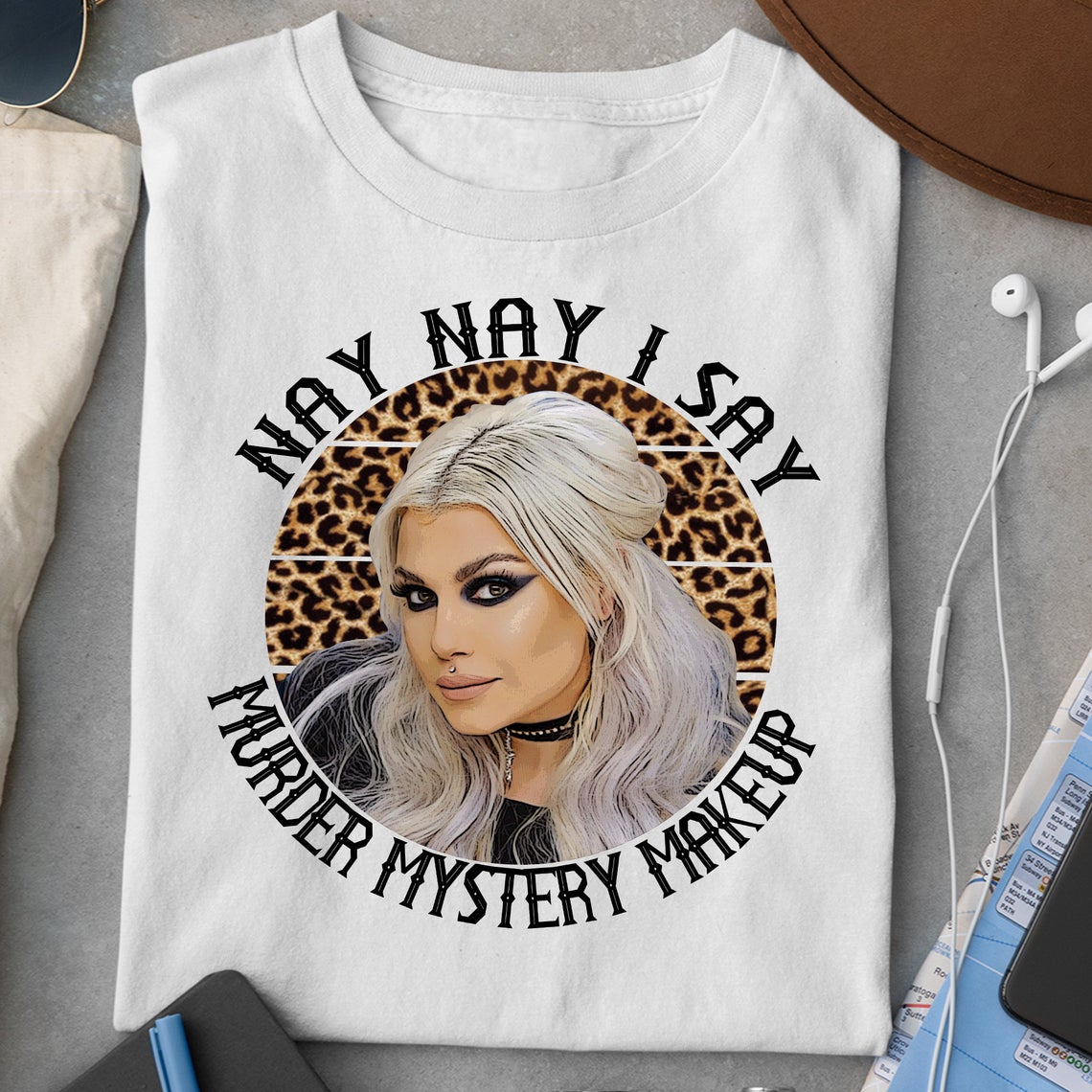 Bailey Sarian Nay Nay I Say Murder Mystery Makeup Shirt