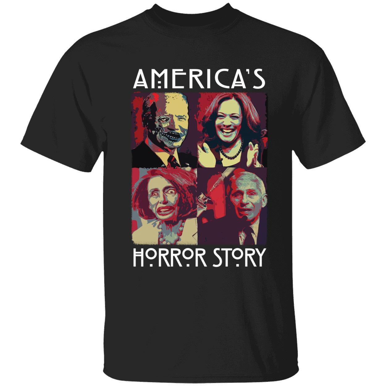 Biden Harris Pelosi Fauci America's Horror Story Shirt