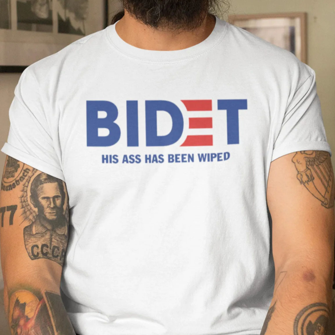 Bidet His Ass Has Been Wiped Joe Biden Shirt