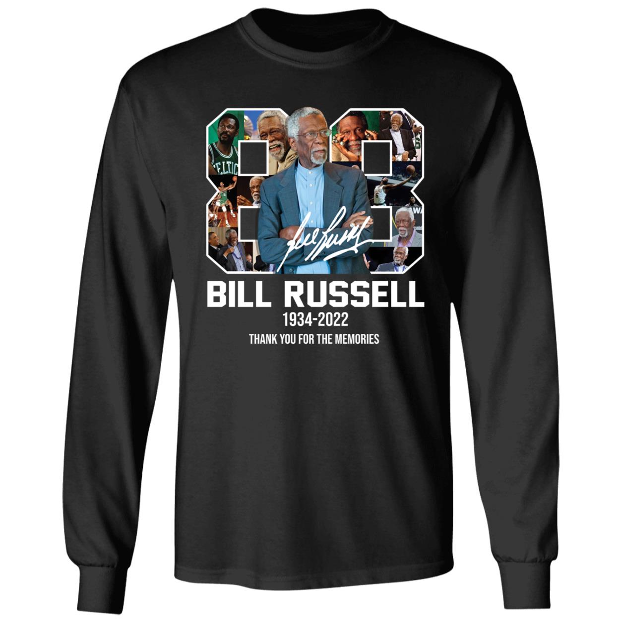 Bill Russell Thank You For The Memories Long Sleeve Shirt
