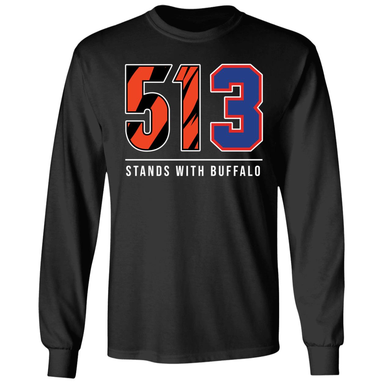 Black Damar Hamlin 513 Stands With Buffalo Shirt 4 1 1.jpg