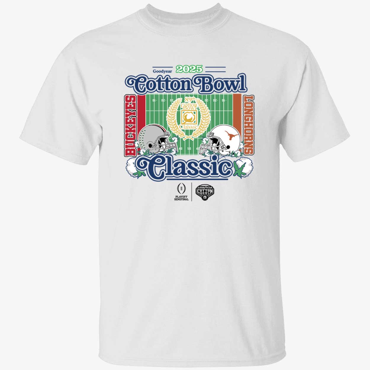 Buckeyes Vs Longhorns 2025 Goodyear Cotton Bowl Classic Shirt 1 1.jpg