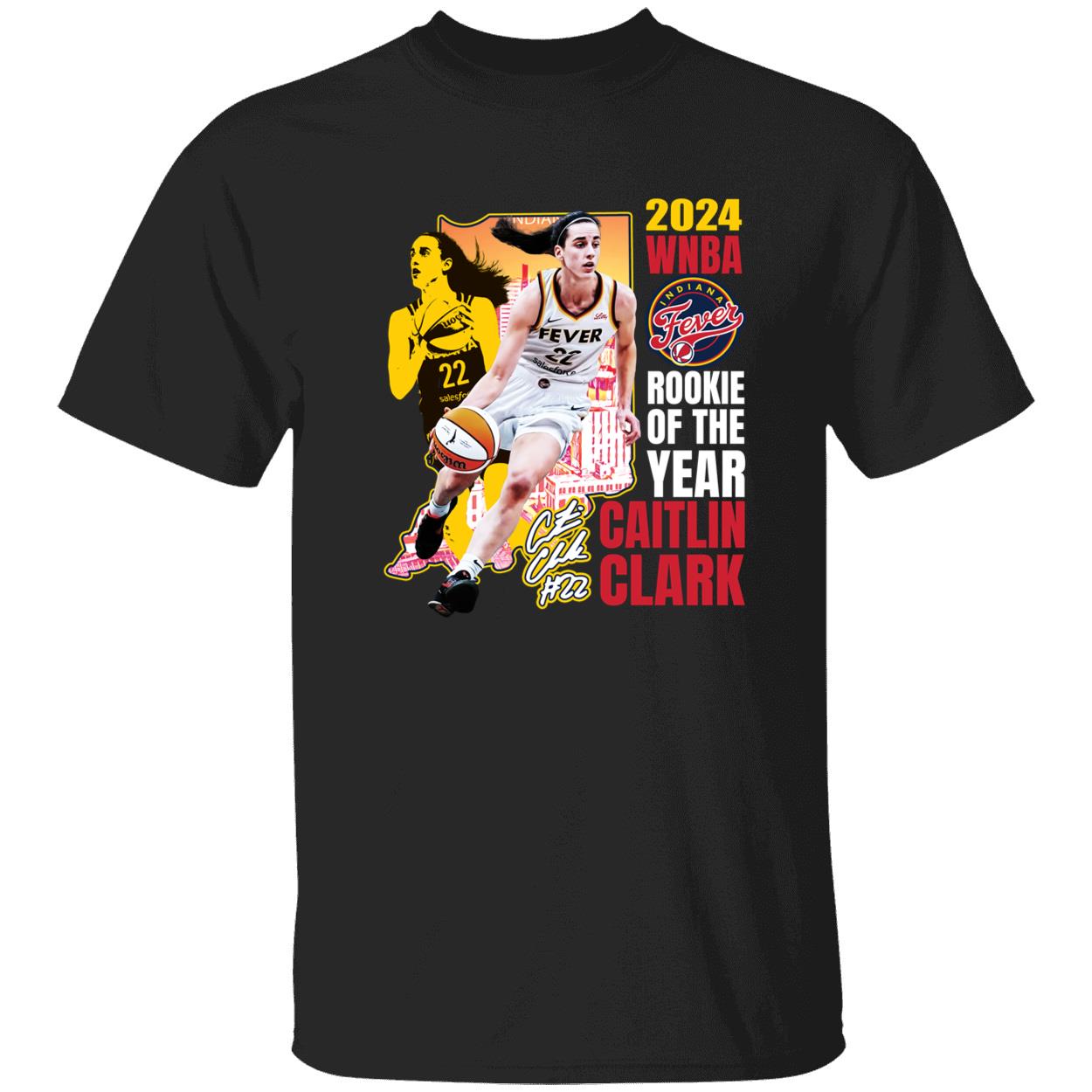 Caitlin Clark Indiana Fever 2024 Rookie Of The Year Signature Shirt 1 1 1.jpg