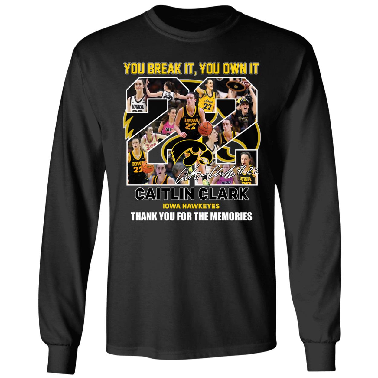Caitlin Clark Iowa Hawkeyes Thank You For The Memories Shirt 4 1.jpg