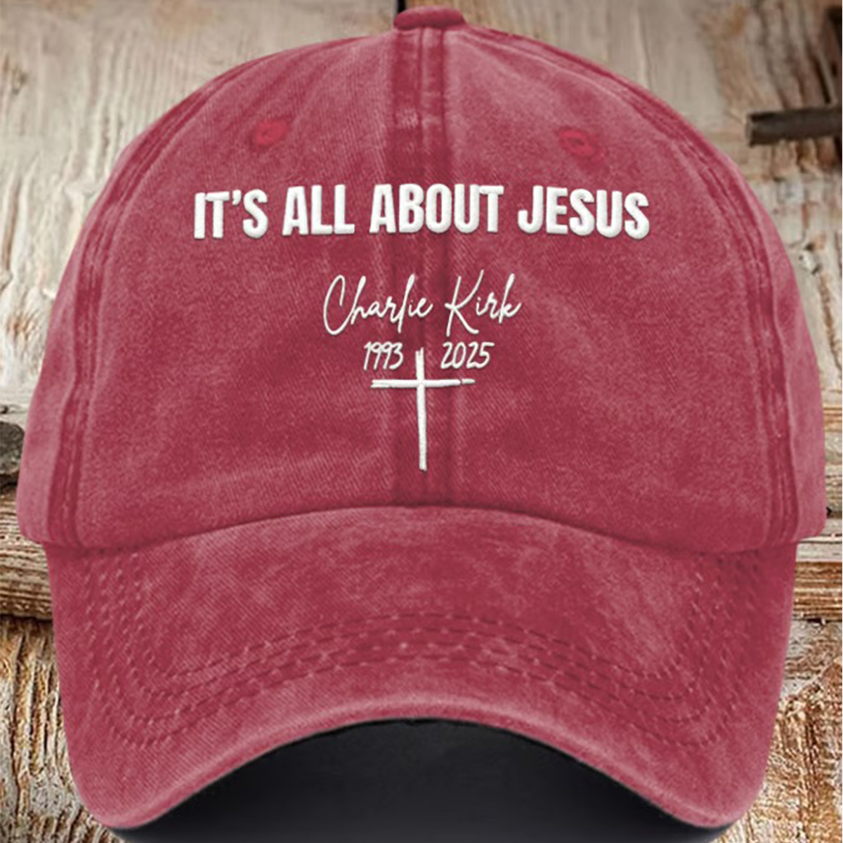 Charlie Kirk Its All About Jesus Hat.png