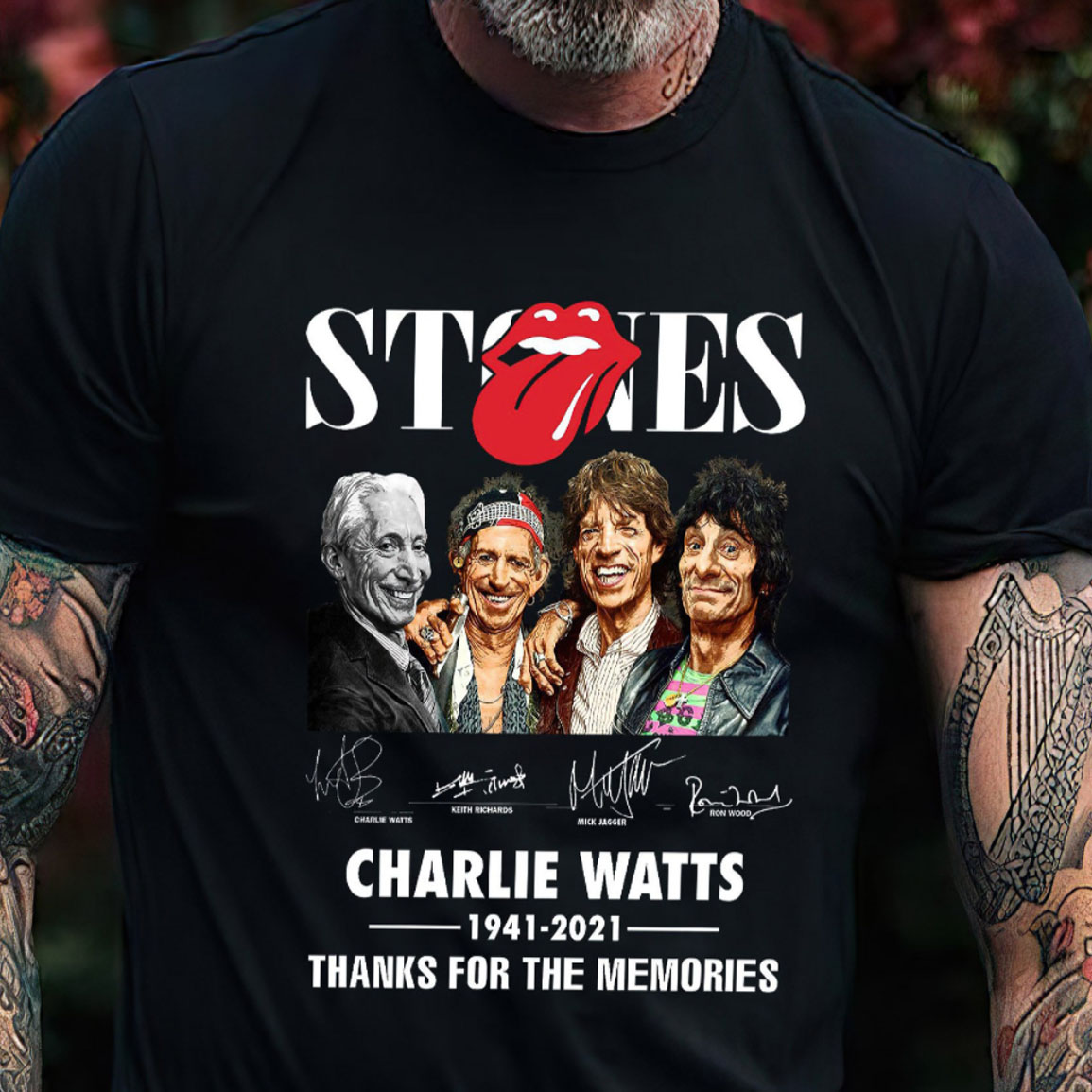 Charlie Watts 1941 2021 Thanks For The Memories Shirt
