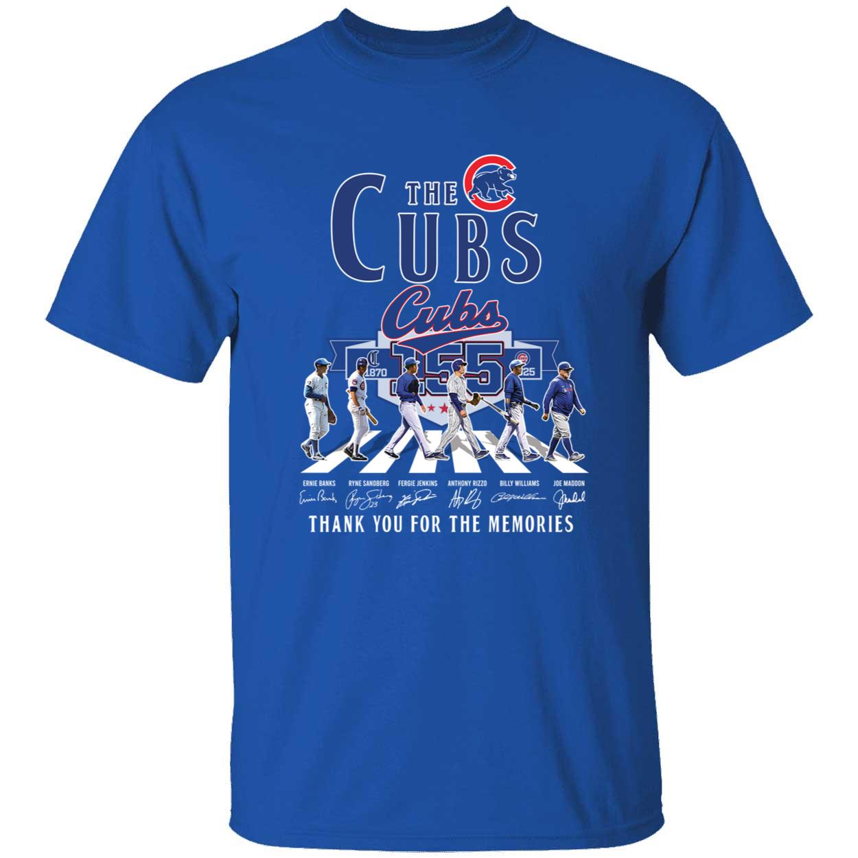 Chicago Cubs 155th Anniversary 1870 2025 Thank You For The Memories Shirt 1 1.jpg