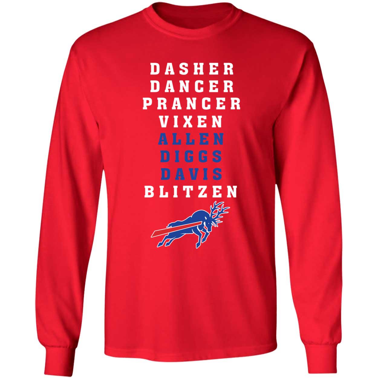 Dasher Dancer Prancer Vixen Allen Diggs Davis Buffalo Reindeer Shirt 4 1.jpg