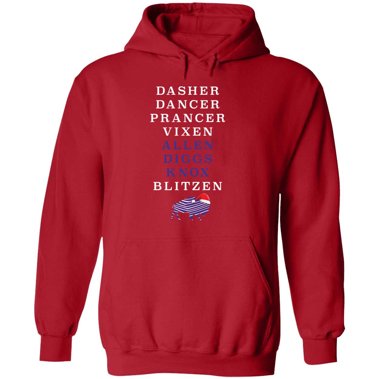 Dasher Dancer Prancer Vixen Allen Diggs Knox Blitzen Hoodie