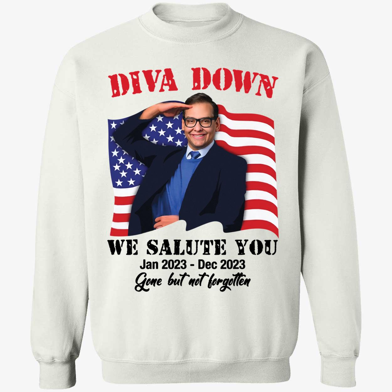 Diva Down We Salute You George Santos Shirt 3 1.jpg