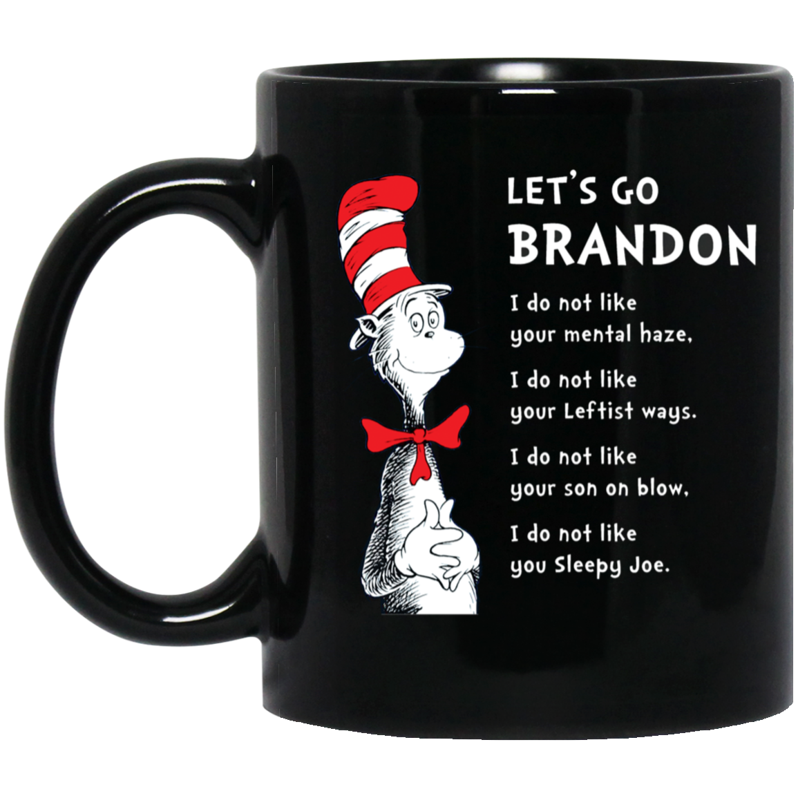 Dr Seuss Let's Go Brandon Mug