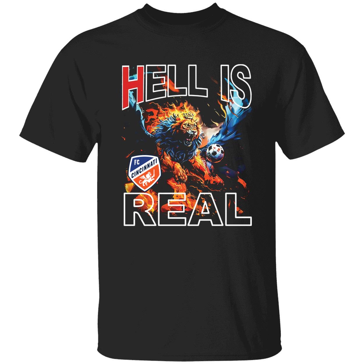 Fc Cincinnati Hell Is Real Firey Pursuit Shirt