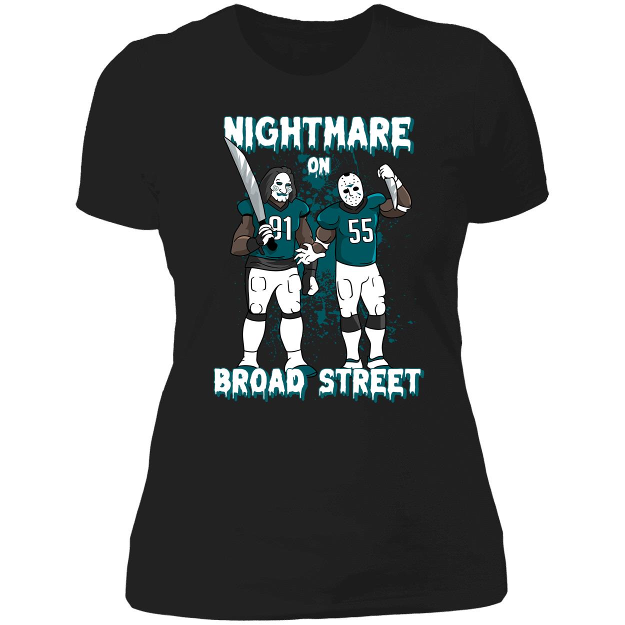 Fletcher Cox Brandon Graham Nightmare On Broad Street Ladies Boyfriend Shirt
