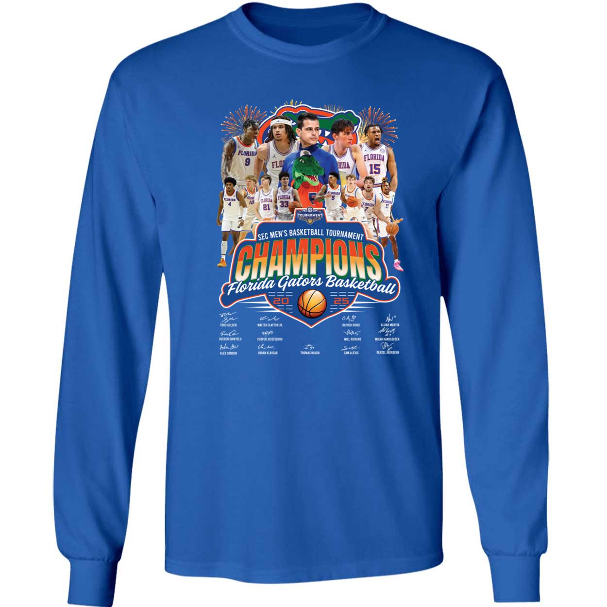 Florida Gators Basketball 2025 Sec Mens Basketball Tournament Champions Shirt 4 1.jpg