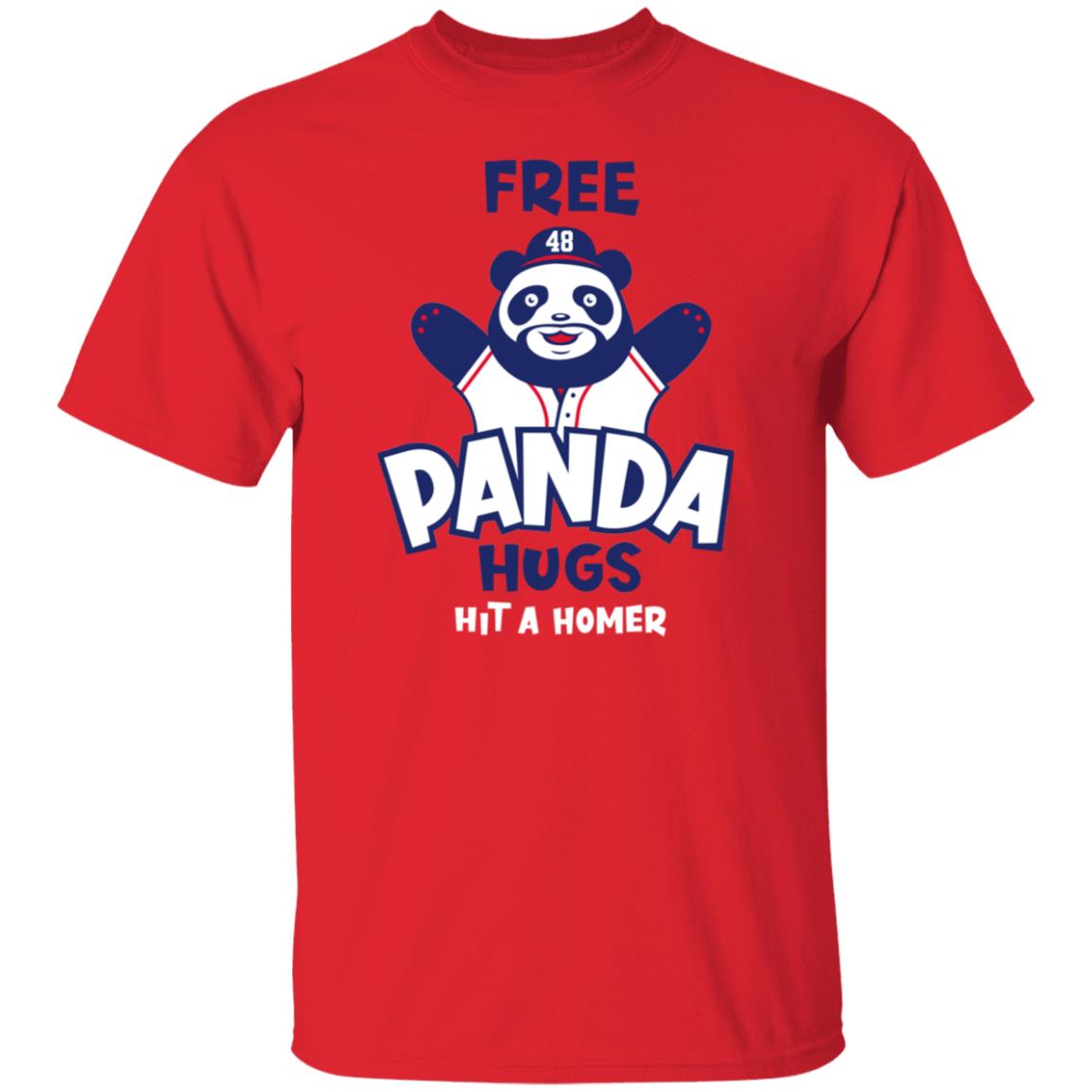 Free Panda Hugs Hit A Homer Shirt