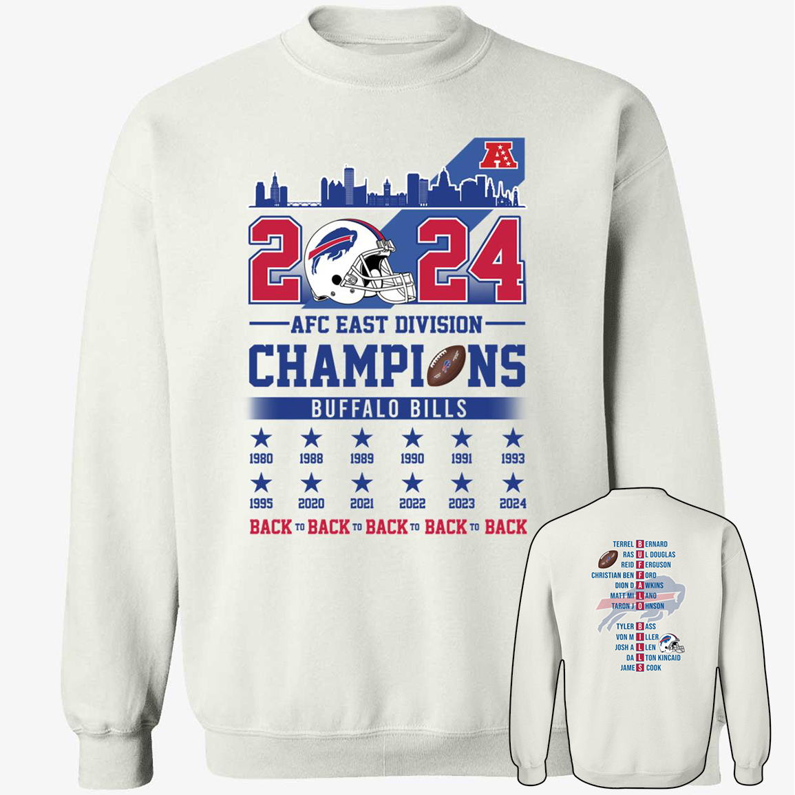 Front Back 2024 AFC East Division Champions Buffalo Bills Back To Back To Back1.png
