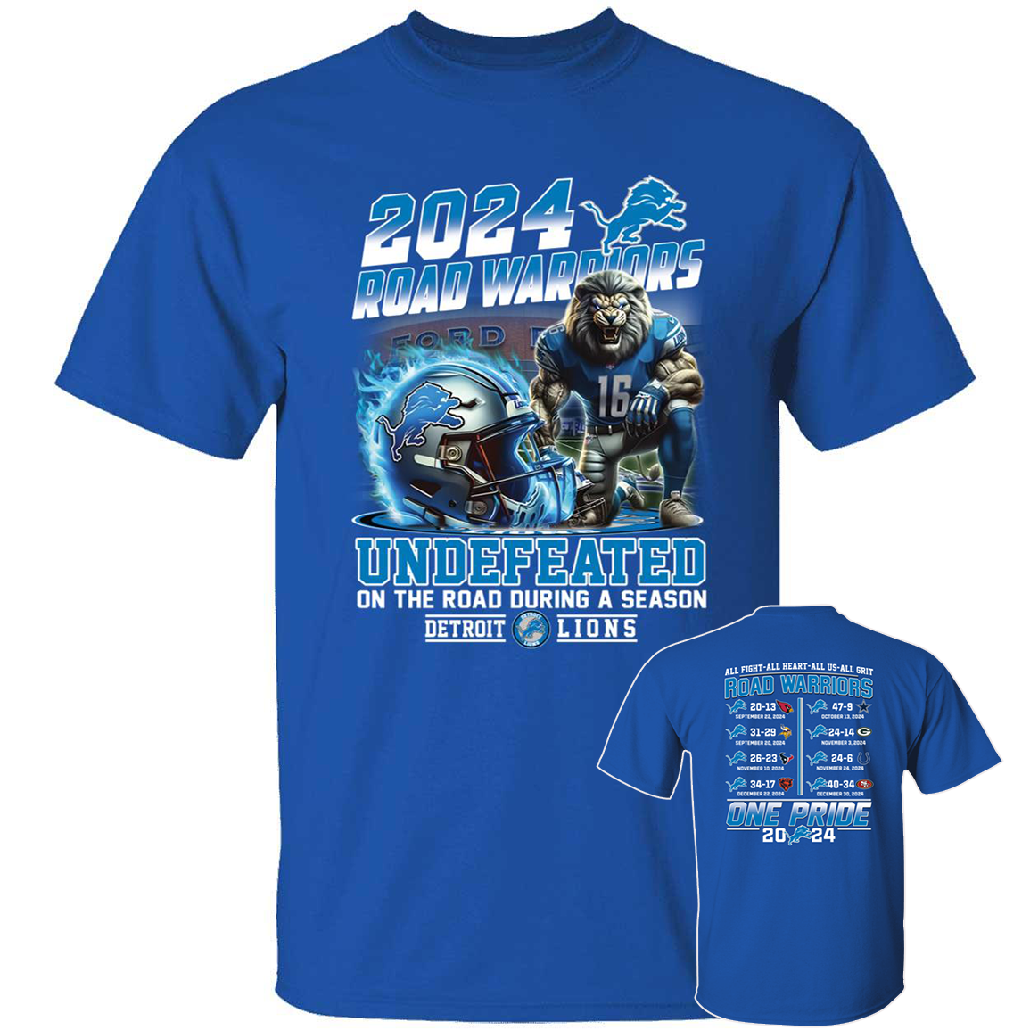 Front Back 2024 Road Warriors Undefeated On The Road During A Season Detroit Lions.png