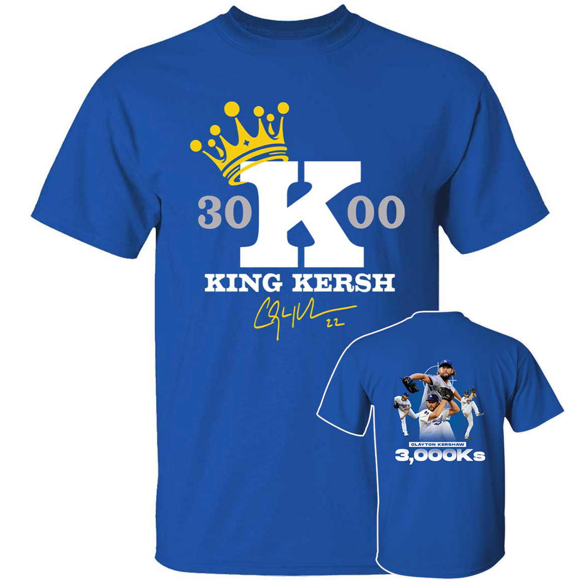 Front Back Clayton Kershaw 3000 Strikeout King Kersh Signature.png