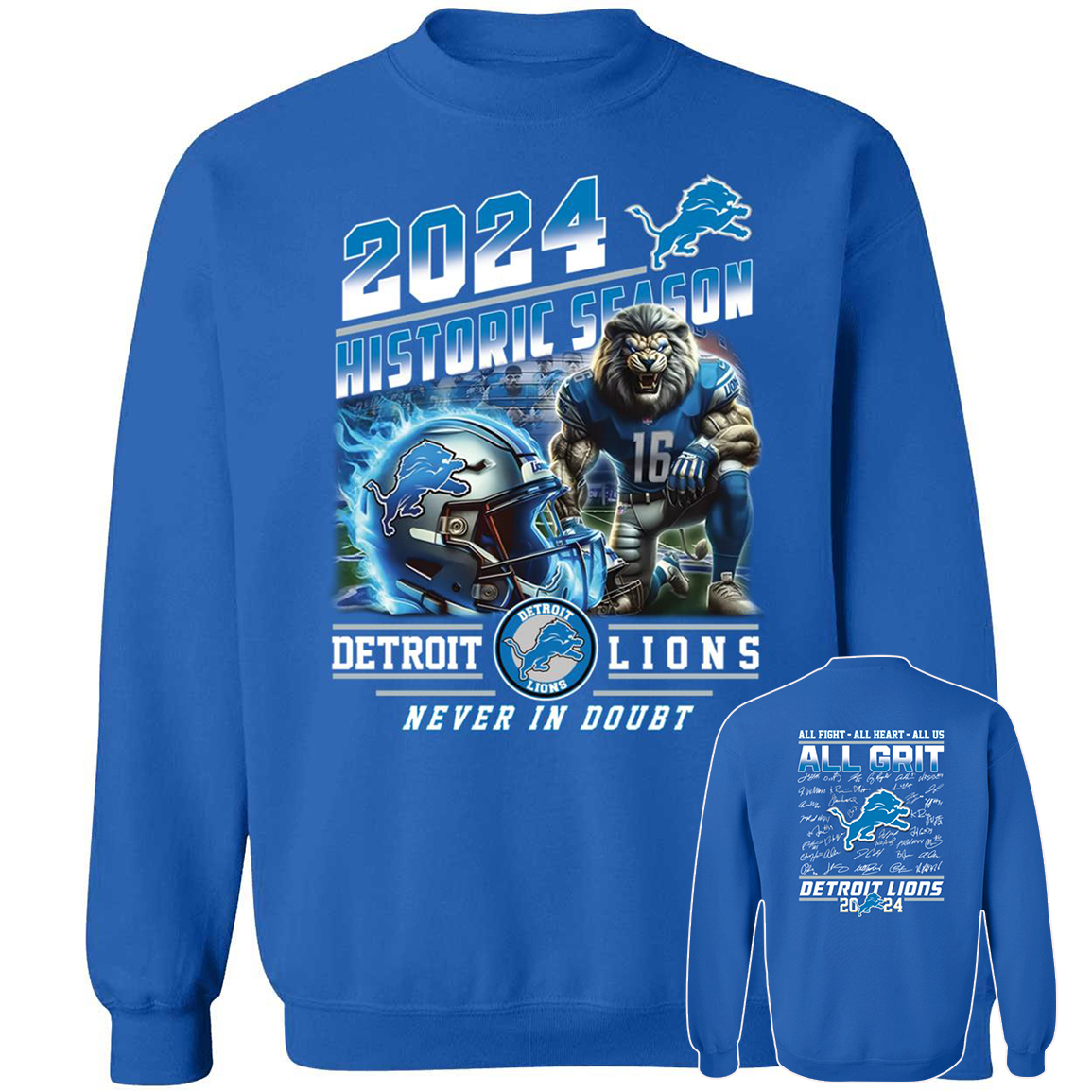 Front Back Detroit Lions 2024 Historic Season Never In Doubt All Fight All Heart11.png
