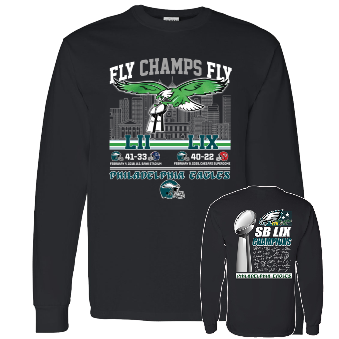 Front Back Philadelphia Eagles Fly Champs Fly SB Lix Champions6.png