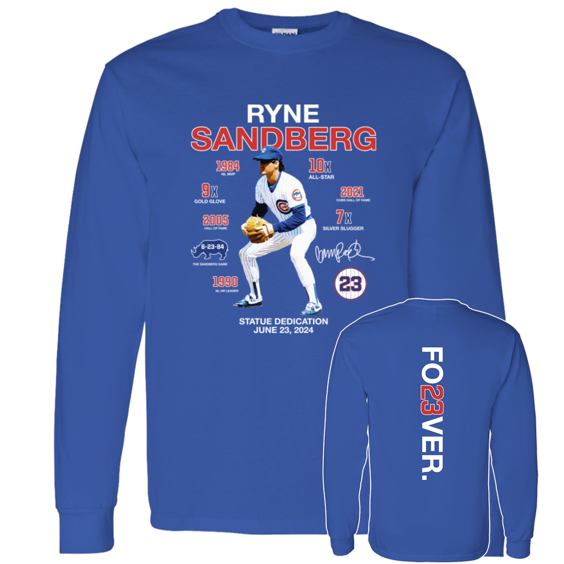 Front Back Ryne Sandberg Career Tribute Fo23ver Cubs3.png