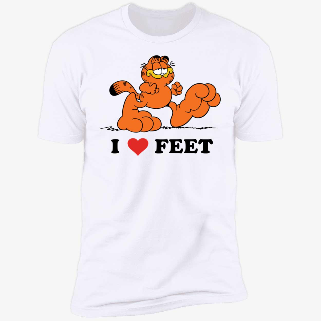 Garfield I Love Feet Premium SS T-Shirt