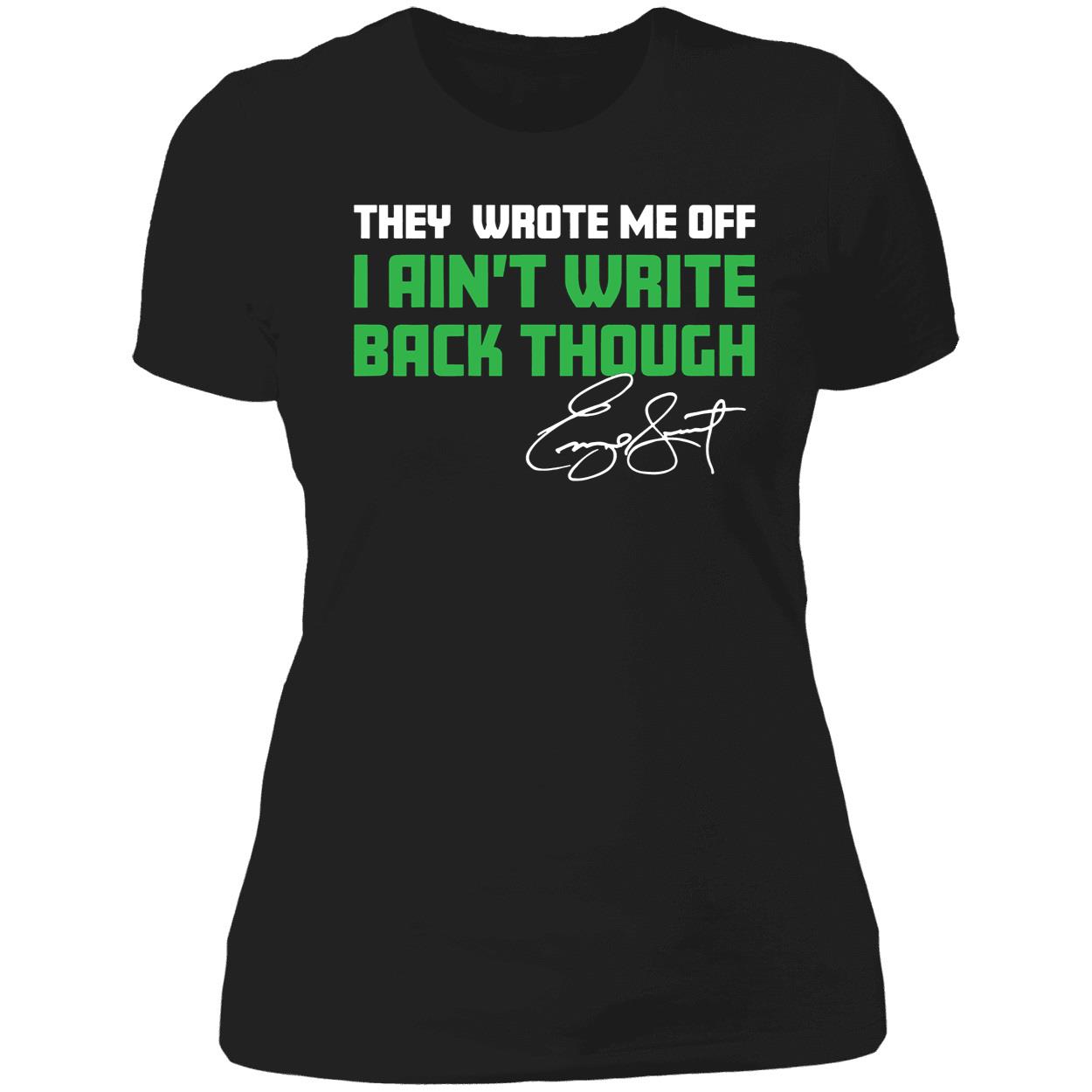 Geno Smith I Ain't Write Back Though Ladies Boyfriend Shirt