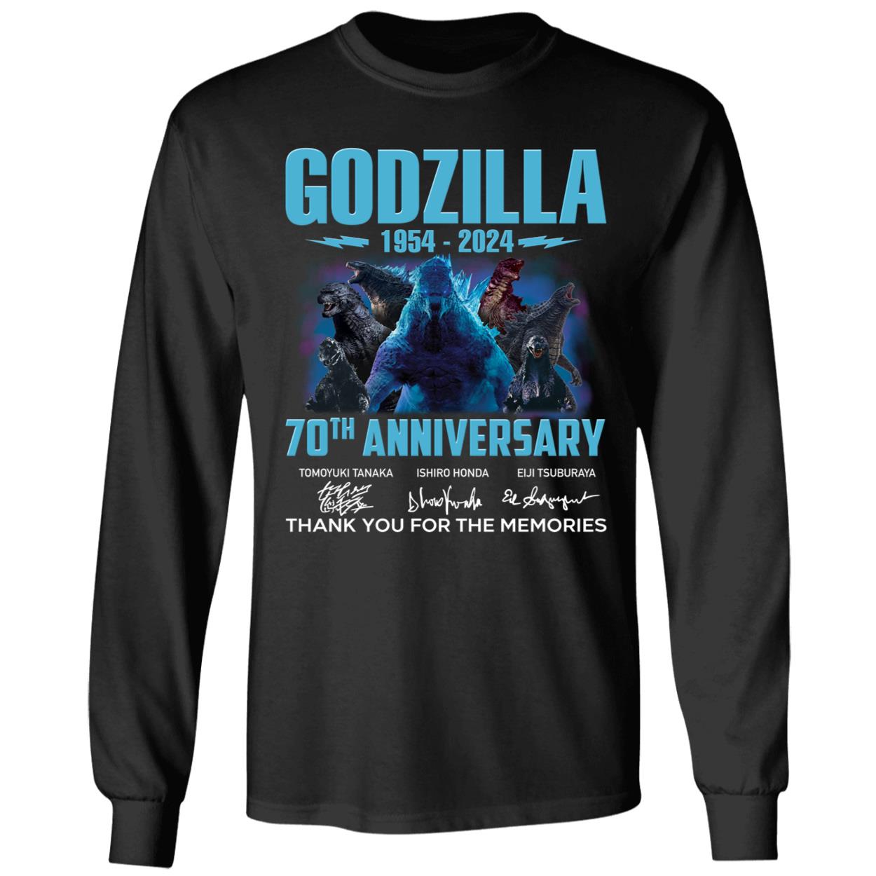 Godzilla 1954 2024 70th Anniversary Thank You For The Memories Shirt 4 1.jpg