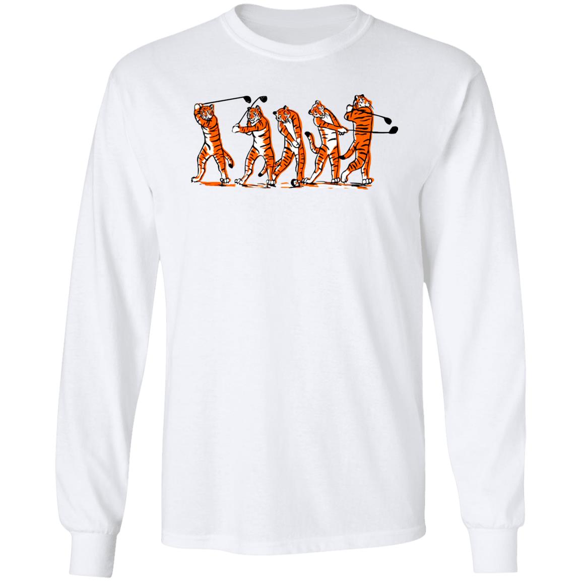 Golf Tiger Swing Long Sleeve Shirt
