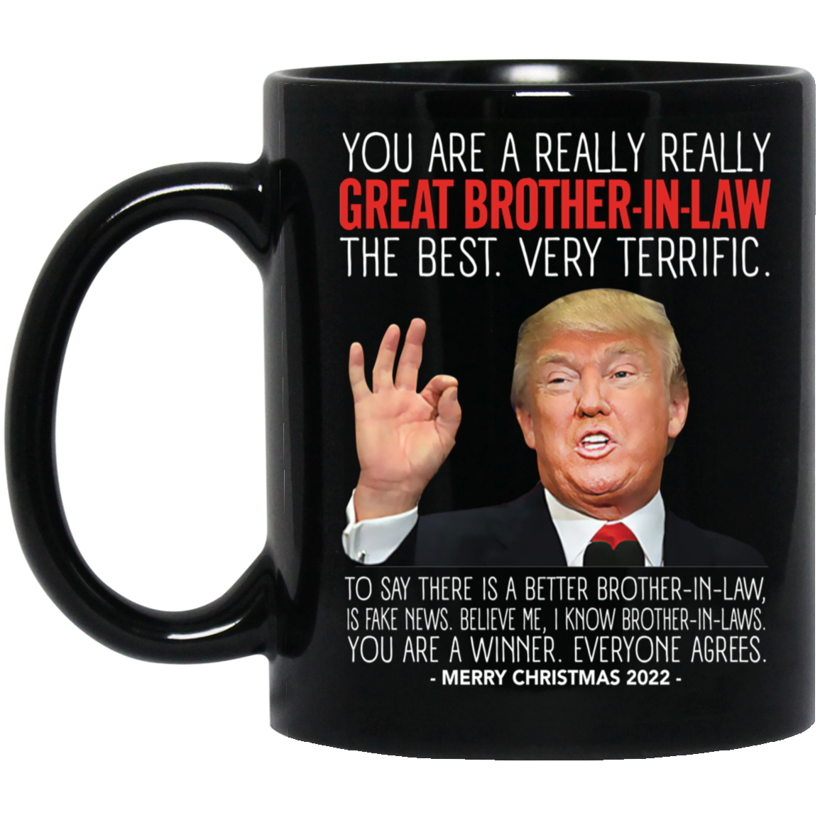 Great Brother In Law Trump Merry Christmas 2022 Mug