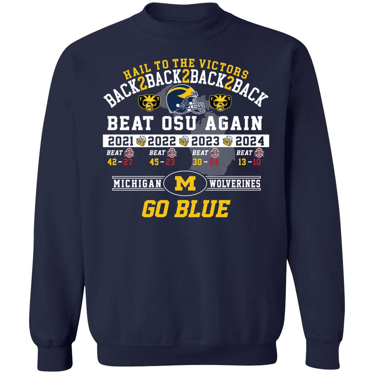 Hail To The Victors Back 2 Back 2 Back Beat Osu Again 2024 Michigan Shirt 3 1.jpg