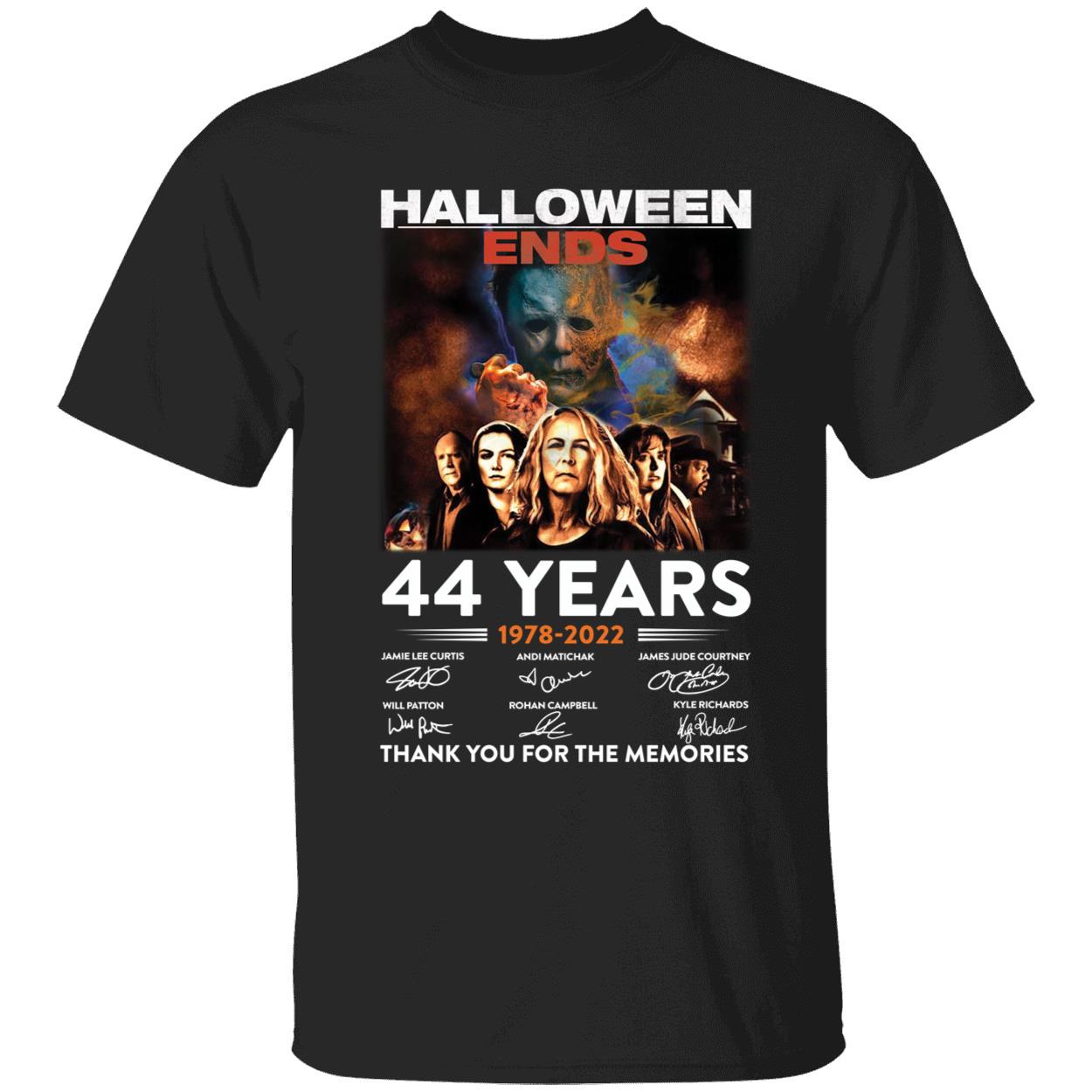 Halloween Ends 1978 2022 Thank You For The Memories Signatures Shirt