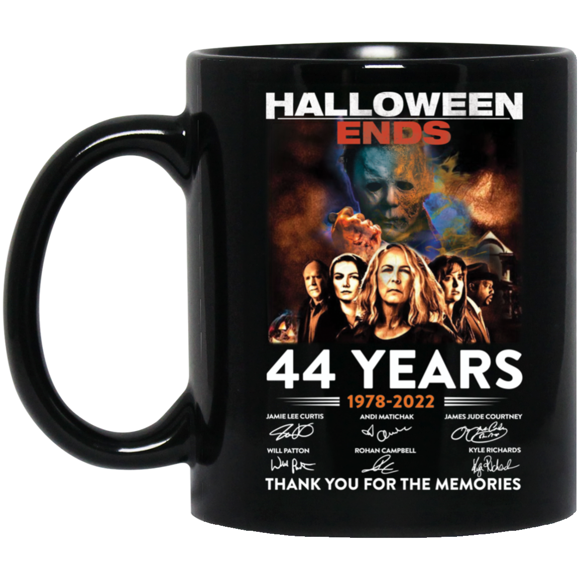 Halloween Ends 1978 2022 Thank You For The Memories Signatures mug