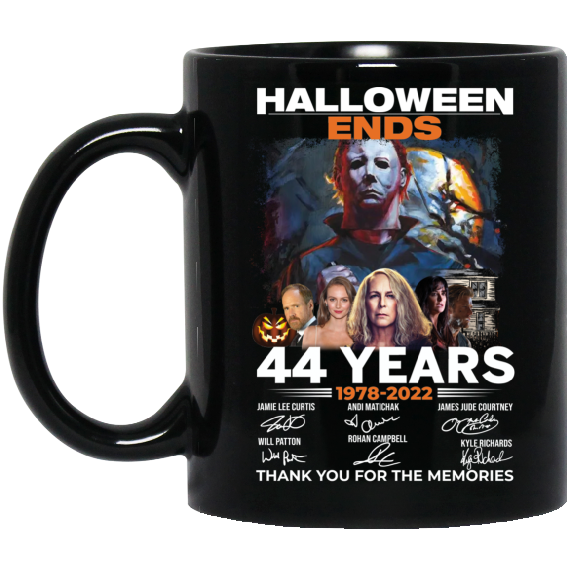 Halloween Ends 44 Years 1978-2022 Thank You For The Memories mug