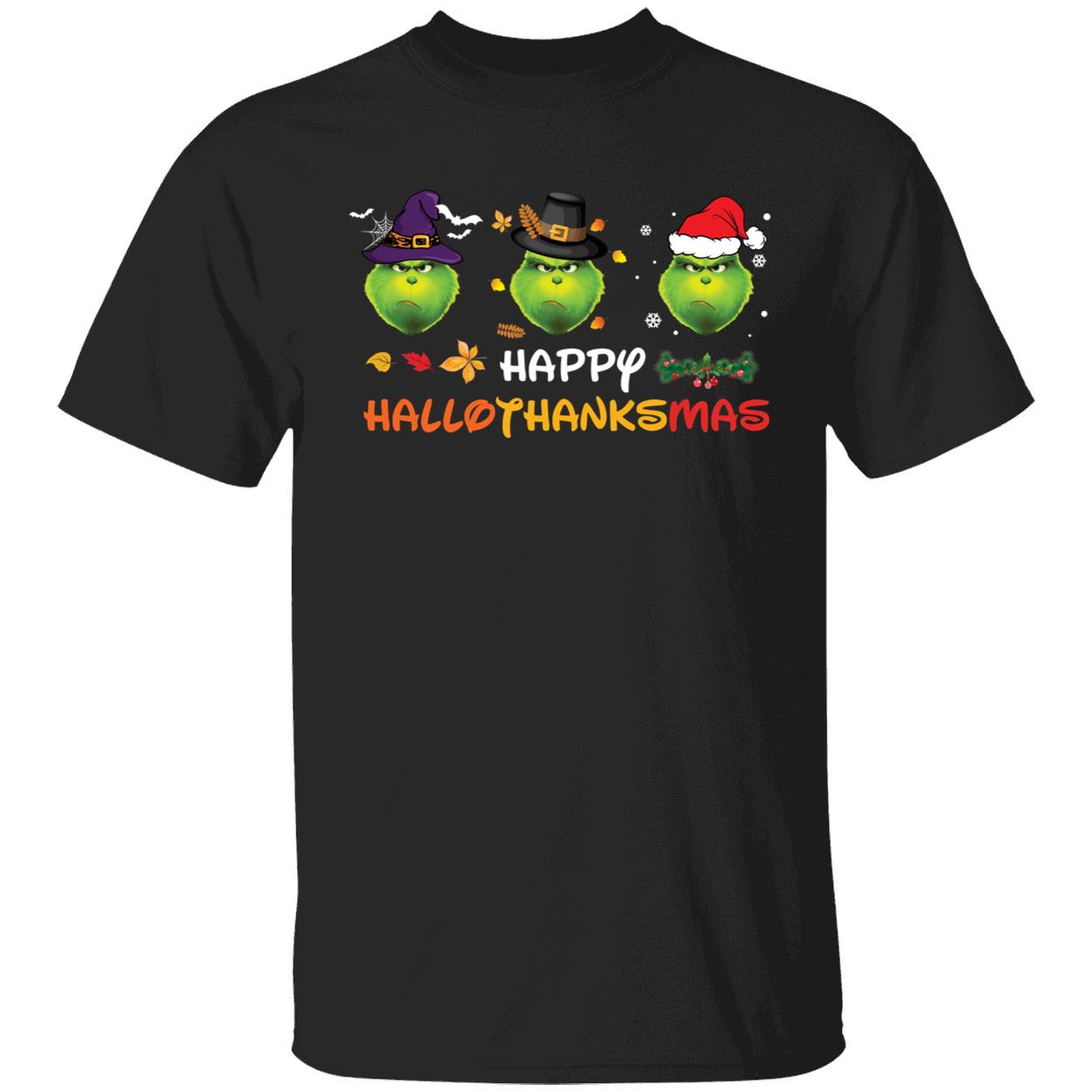 Happy Hallothanksmas Grinch Shirt