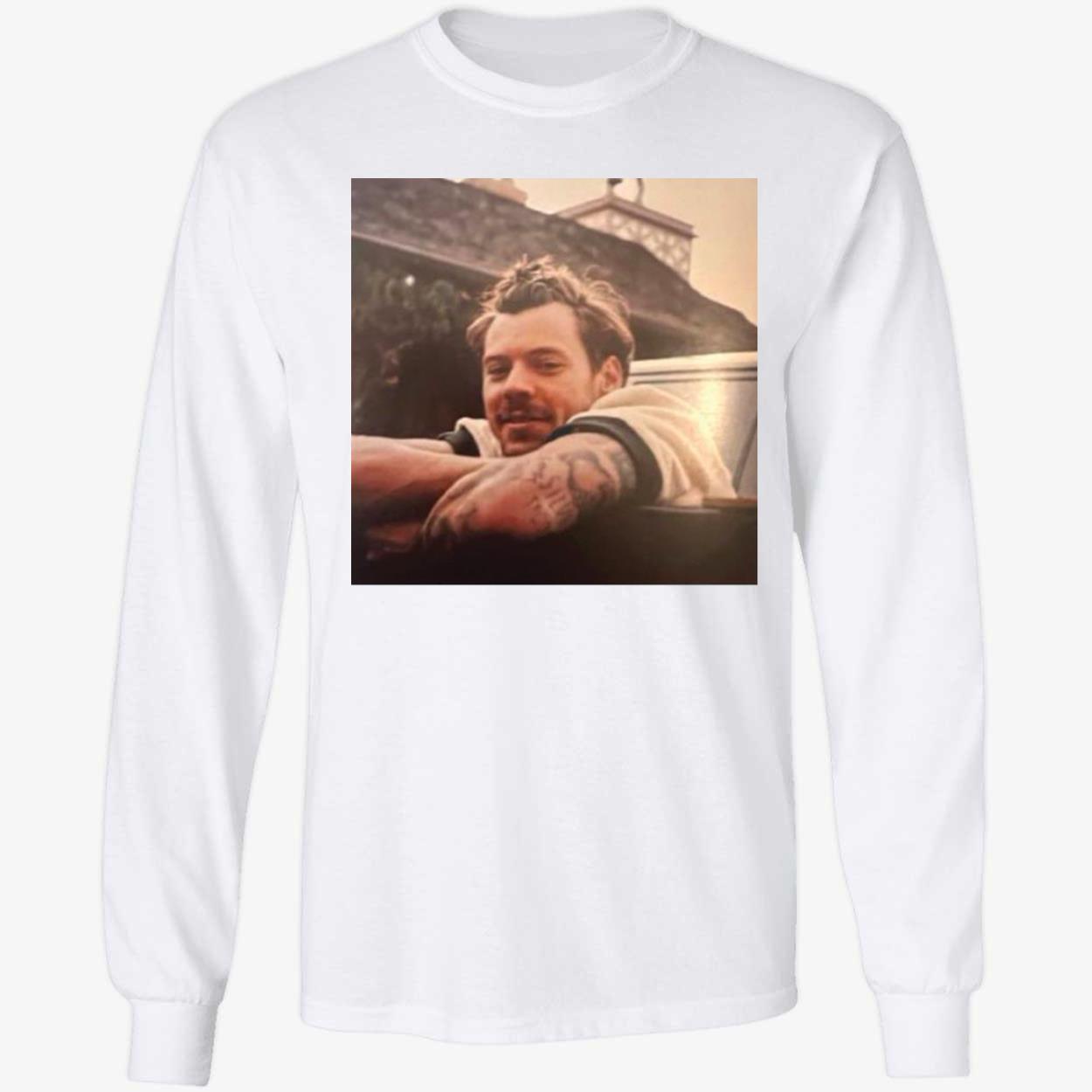 Harry Style Mustacherry Long Sleeve Shirt