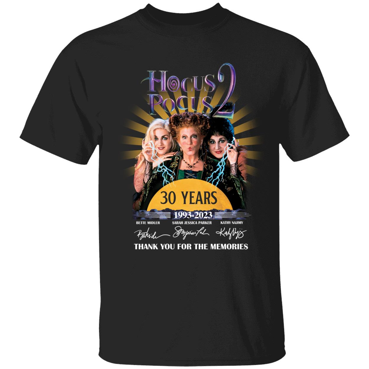 Hocus Pocus 2 30 Years 1993 2023 Thank You For The Memories Shirt