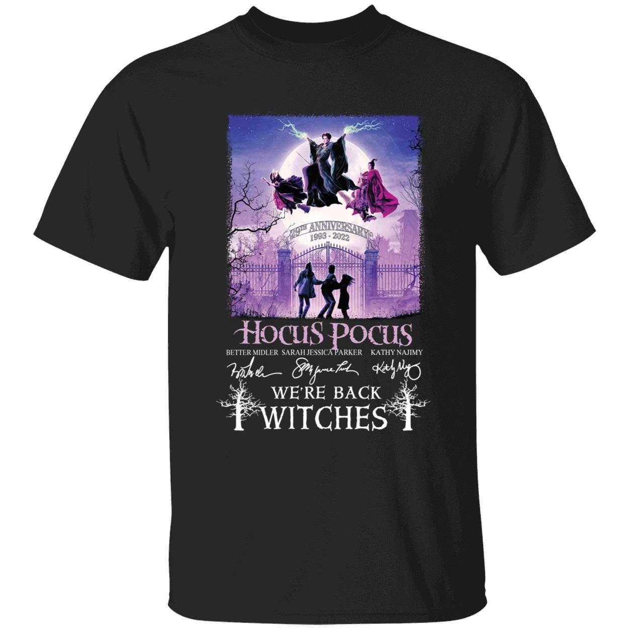 Hocus Pocus 29th Anniversary 1993 2022 We're Back Witches Shirt