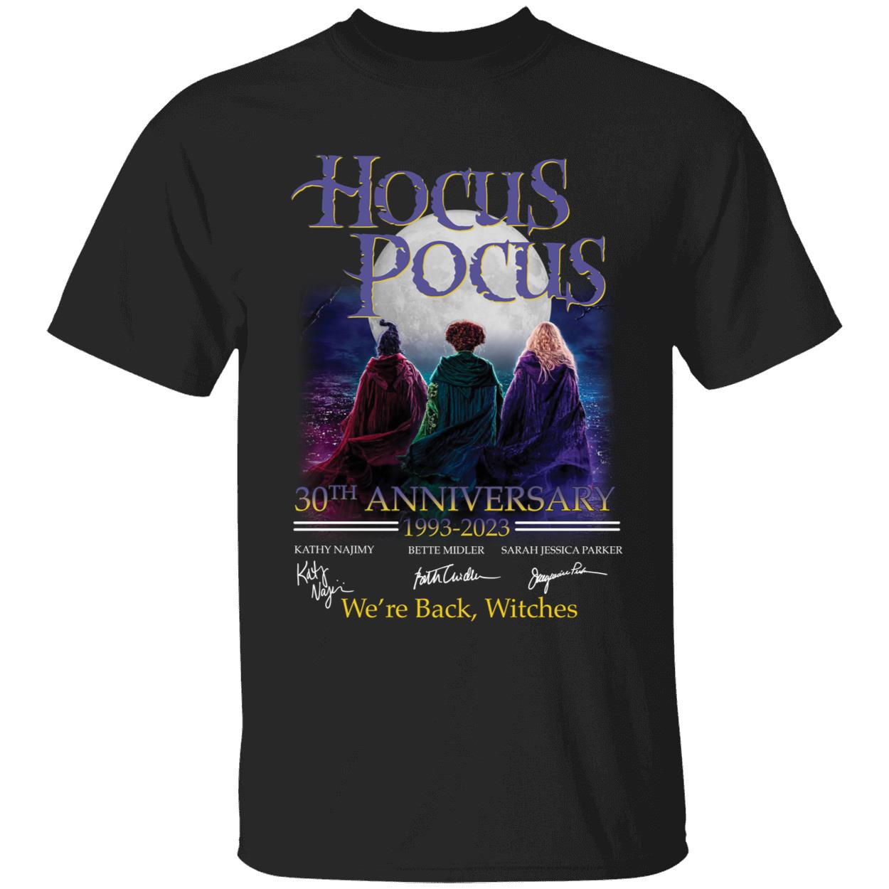 Hocus Pocus 30th Anniversary 1993 2023 We're Back Witches Shirt