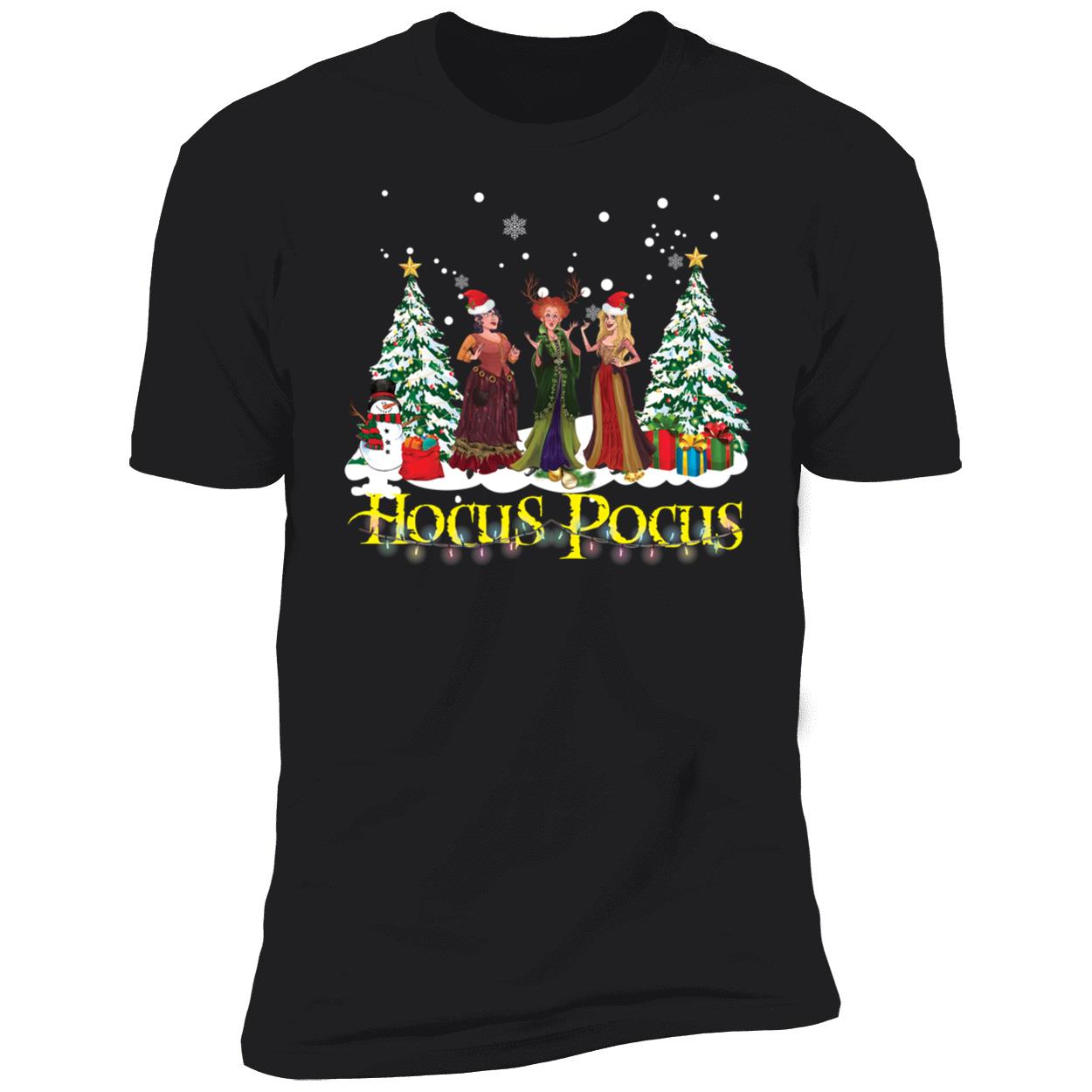 Hocus Pocus Sanderson Sisters Light Snow Christmas Premium SS T-Shirt