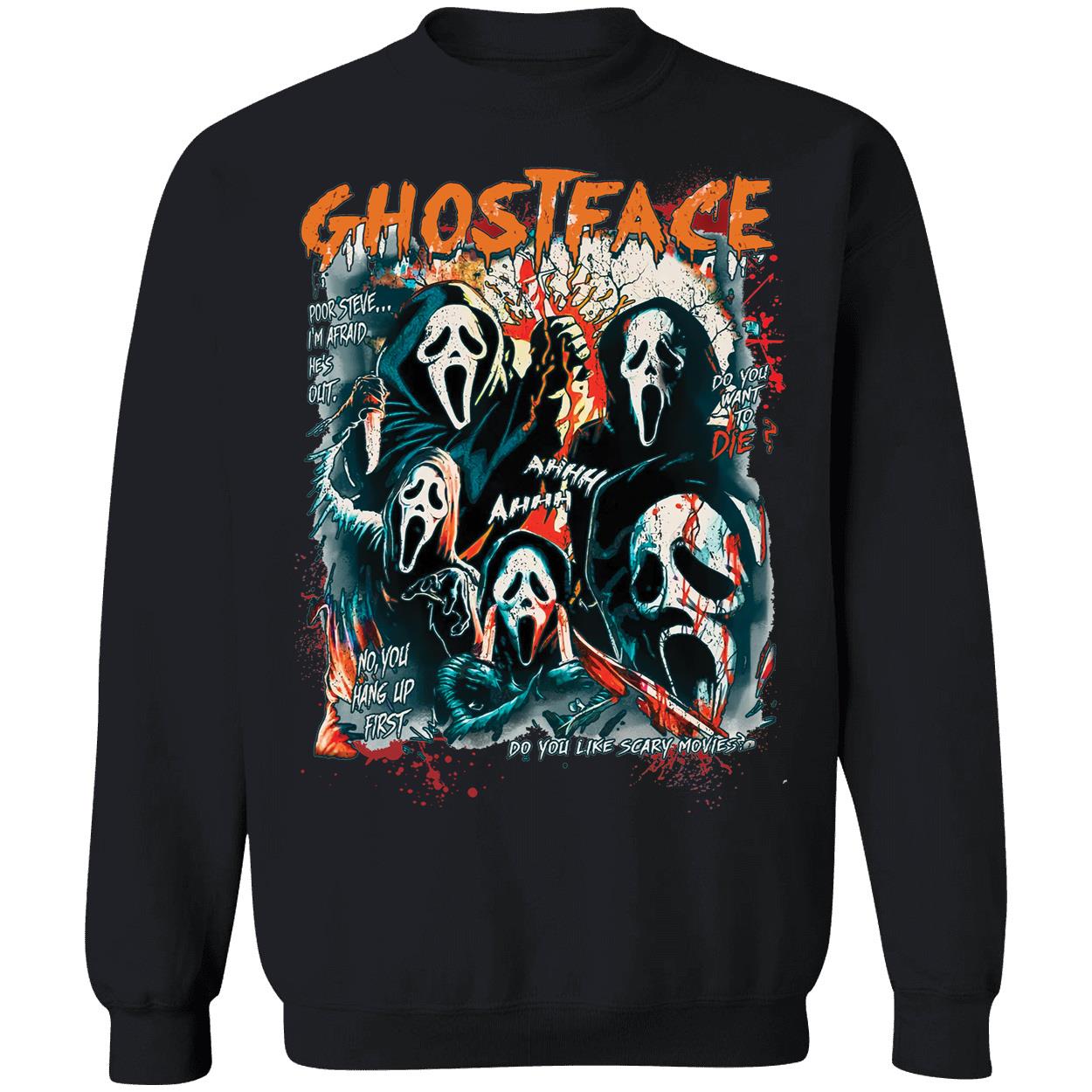 Horror Ghostface Halloween Sweatshirt