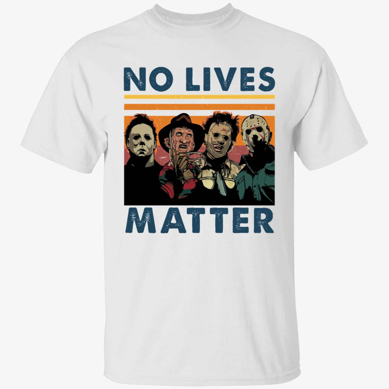 Horror Movie Character No Lives Matter Shirt
