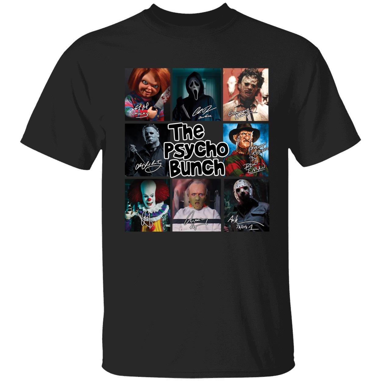 Horror Movie Characters The Psycho Bunch Shirt