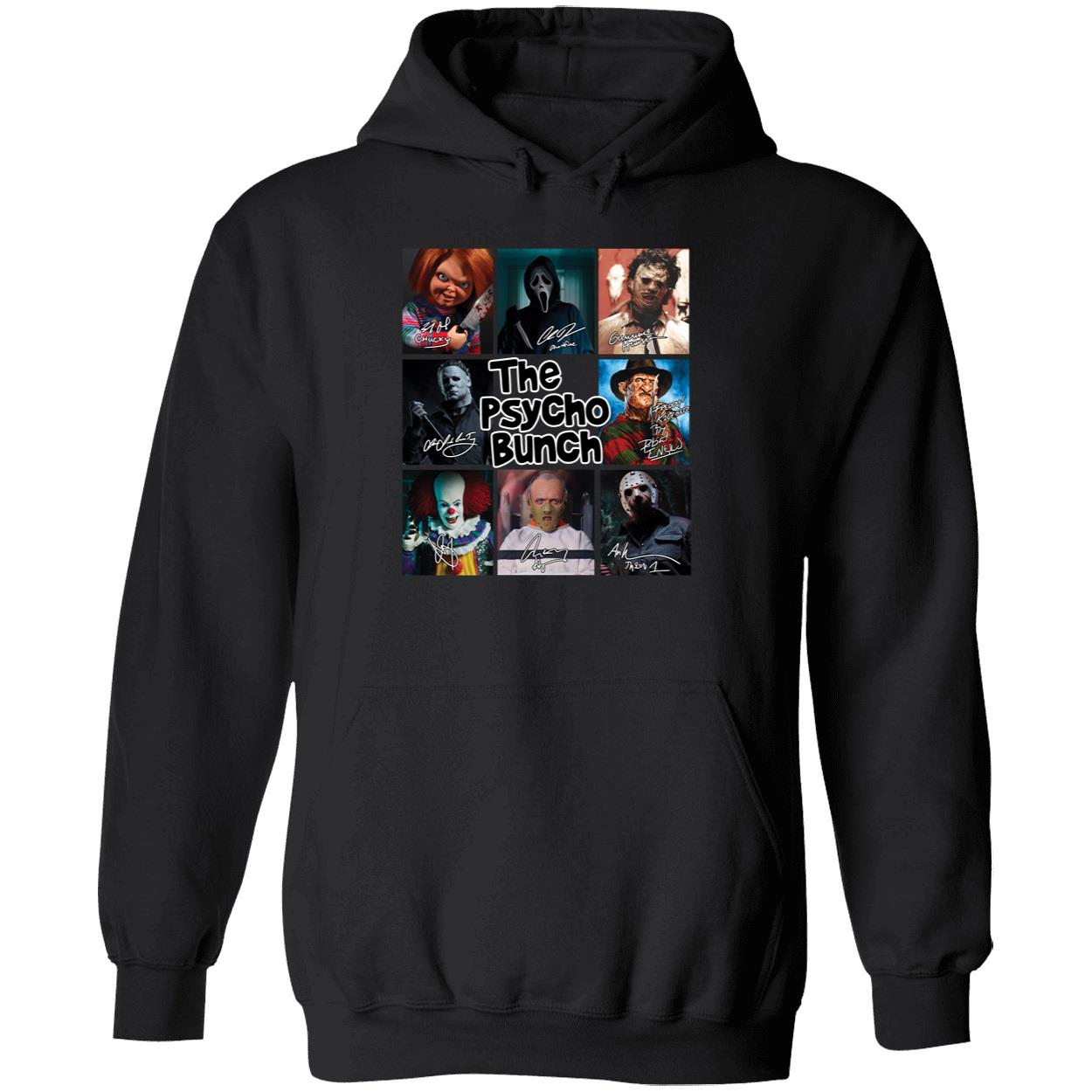 Horror Movie Characters The Psycho Bunch Hoodie