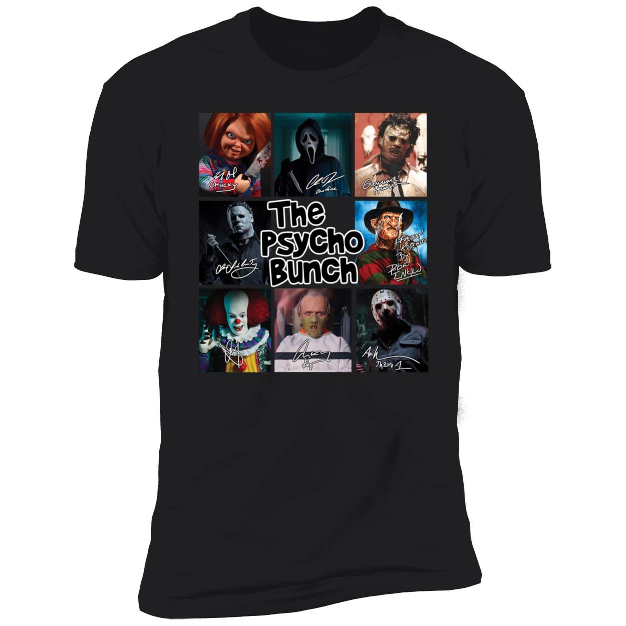 Horror Movie Characters The Psycho Bunch Premium SS T-Shirt